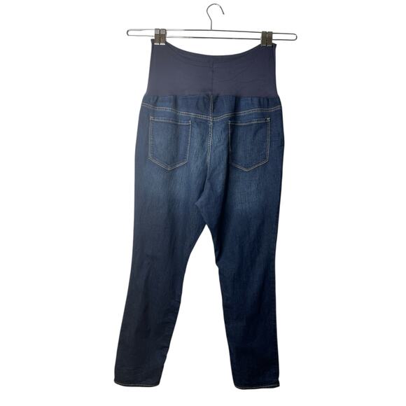 Old Navy Maternity Skinny Jeans Full Panel Dark Wash‎ Denim Size 18R - Picture 2 of 11